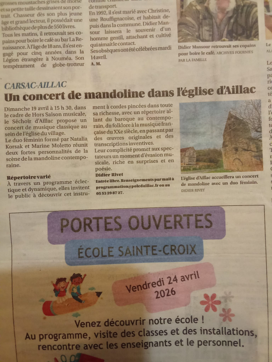 2026-04-18 Sud Ouest - Carsac-Aillac